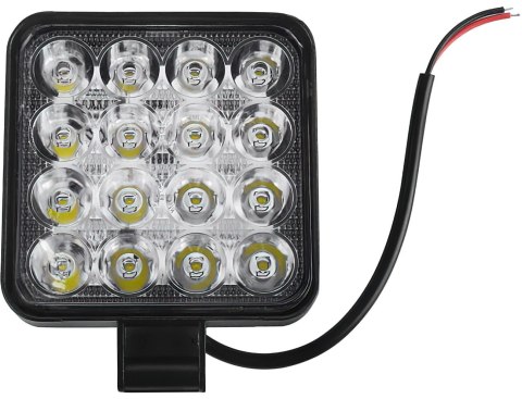 Lampa Robocza Reflektor Cofania Szperacz Kwadrat 30W 16 LED 2500 lm 12-40V