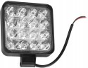Lampa Robocza Reflektor Cofania Szperacz Kwadrat 30W 16 LED 2500 lm 12-40V