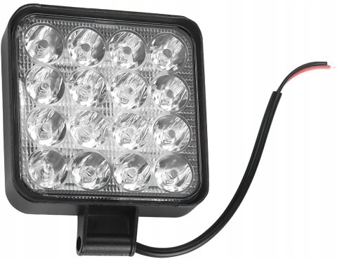Lampa Robocza Reflektor Cofania Szperacz Kwadrat 30W 16 LED 2500 lm 12-40V