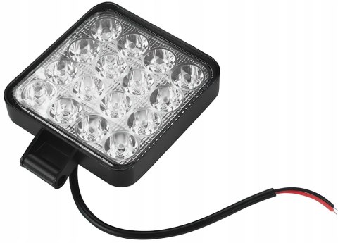 Lampa Robocza Reflektor Cofania Szperacz Kwadrat 30W 16 LED 2500 lm 12-40V