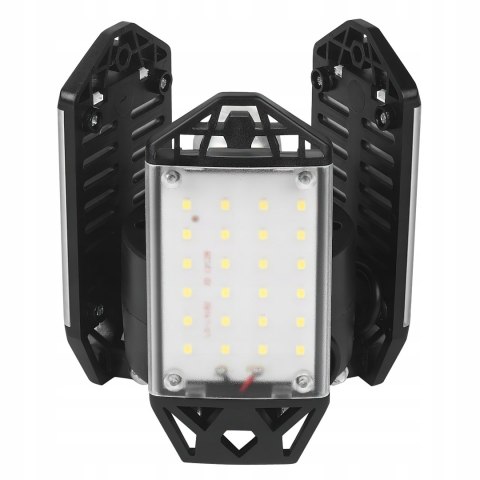 Lampa Warsztatowa Sufitowa 3 Panele Składane LED 90° 80W 8500 lm Kraft&Dele