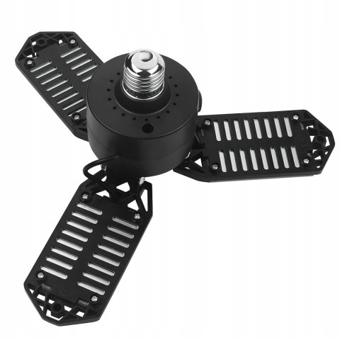 Lampa Warsztatowa Sufitowa 3 Panele Składane LED 90° 80W 8500 lm Kraft&Dele