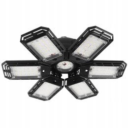 Lampa Warsztatowa Sufitowa 6 Paneli Składanych 90° LED 180W 6500K 18500 lm