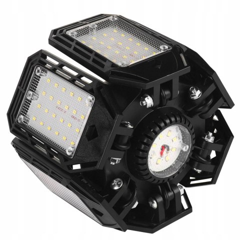Lampa Warsztatowa Sufitowa 6 Paneli Składanych 90° LED 180W 6500K 18500 lm