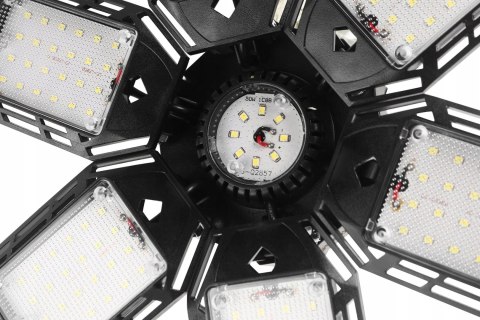 Lampa Warsztatowa Sufitowa 6 Paneli Składanych 90° LED 180W 6500K 18500 lm