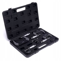 MIKROMETRY 0-100 MM ZESTAW 4 SZTUKI MIKROMIERZ WALIZKA KD10443