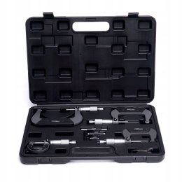 MIKROMETRY 0-100 MM ZESTAW 4 SZTUKI MIKROMIERZ WALIZKA KD10443