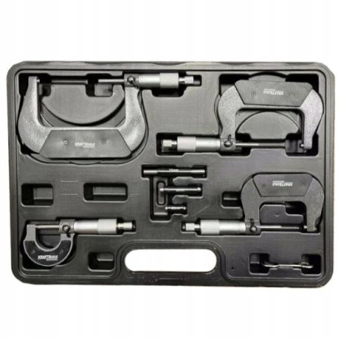 MIKROMETRY 0-100 MM ZESTAW 4 SZTUKI MIKROMIERZ WALIZKA KD10443