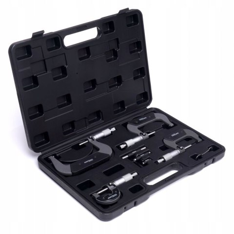 MIKROMETRY 0-100 MM ZESTAW 4 SZTUKI MIKROMIERZ WALIZKA KD10443