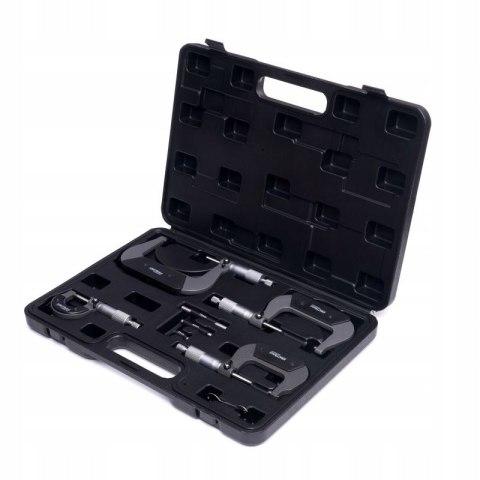 MIKROMETRY 0-100 MM ZESTAW 4 SZTUKI MIKROMIERZ WALIZKA KD10443