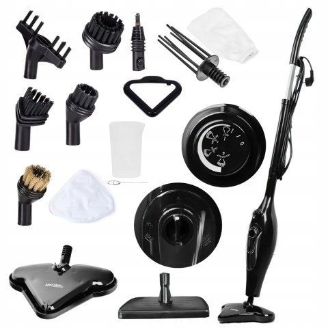 Mop Parowy Myjka Parowa 12w1 2000W 400ml + Akcesoria Końcówki Kraft&Dele