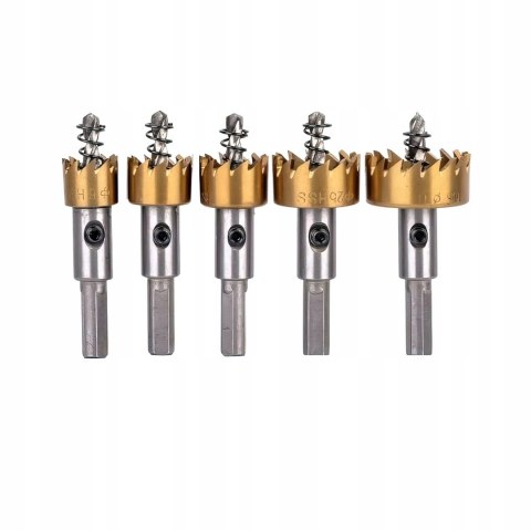 Otwornice Widiowe do Metalu Drewna Stali 5 elementów Kraft&Dele