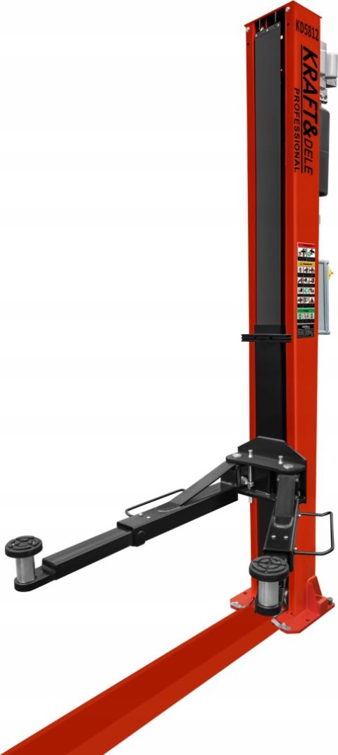 PODNOŚNIK SAMOCHODOWY DWUKOLUMNOWY AUTOMAT 4,2 TONY + KOTWY + OLEJ KD5812