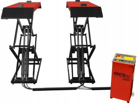 PODNOŚNIK SAMOCHODOWY NOŻYCOWY AUTOMATYCZNY 100CM 3,5T KRAFT&DELE KD5823