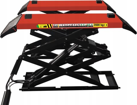 PODNOŚNIK SAMOCHODOWY NOŻYCOWY AUTOMATYCZNY 100CM 3,5T KRAFT&DELE KD5823
