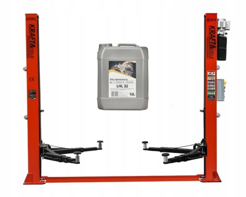 Podnośnik Dwukolumnowy Automat KRAFT&DELE 4 TONY Symetryczne Długie Łapy