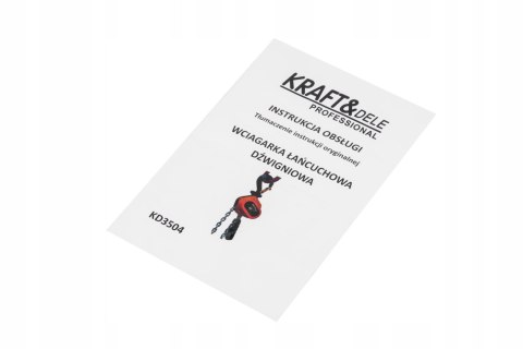 Ręczna Wciągarka Dźwigniowa 500 Kg 4m Kraft&Dele