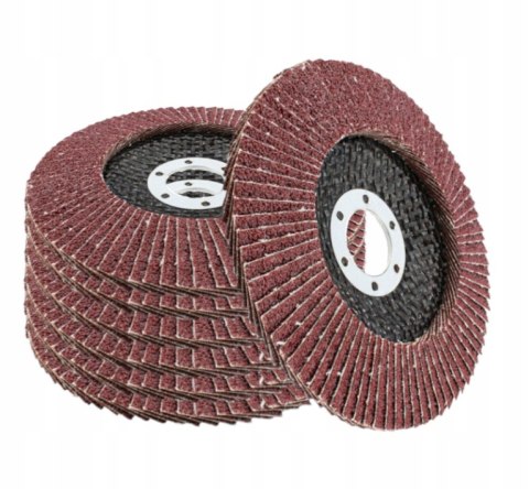 TARCZA DO SZLIFOWANIA DREWNA METALU RDZY 125mm LAMELKA LISTKOWA P120 10szt