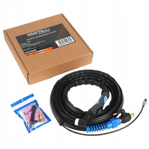 Uchwyt Spawalniczy TIG LIFT 4M Zaworek Przewód Wtyki Kraft&Dele