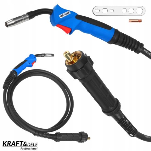 Uchwyt Spawalniczy do Migomatu MIG/MAG MAX EURO Złącze 3 m Kraft&Dele