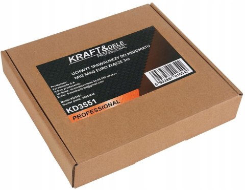 Uchwyt Spawalniczy do Migomatu MIG/MAG MAX EURO Złącze 3 m Kraft&Dele
