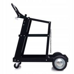 WÓZEK SPAWALNICZY WARSZTATOWY NA KÓŁKACH 75KG PÓŁKA NA BUTLE KD373