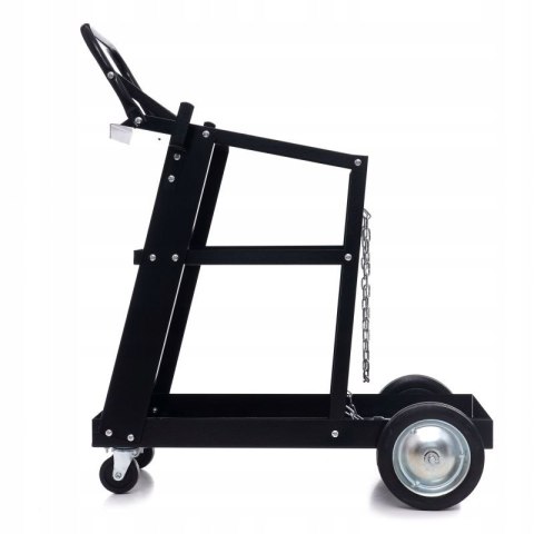 WÓZEK SPAWALNICZY WARSZTATOWY NA KÓŁKACH 75KG PÓŁKA NA BUTLE KD373