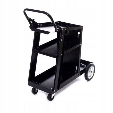 WÓZEK SPAWALNICZY WARSZTATOWY NA KÓŁKACH 75KG PÓŁKA NA BUTLE KD373