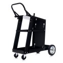 WÓZEK SPAWALNICZY WARSZTATOWY NA KÓŁKACH 75KG PÓŁKA NA BUTLE KD373
