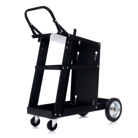 WÓZEK SPAWALNICZY WARSZTATOWY NA KÓŁKACH 75KG PÓŁKA NA BUTLE KD373