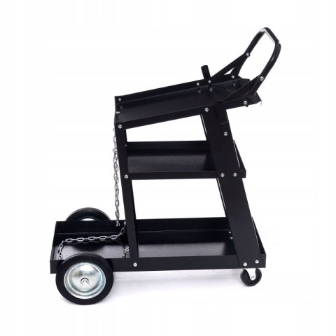 WÓZEK SPAWALNICZY WARSZTATOWY NA KÓŁKACH 75KG PÓŁKA NA BUTLE KD373