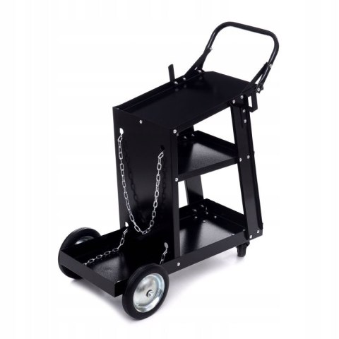 WÓZEK SPAWALNICZY WARSZTATOWY NA KÓŁKACH 75KG PÓŁKA NA BUTLE KD373