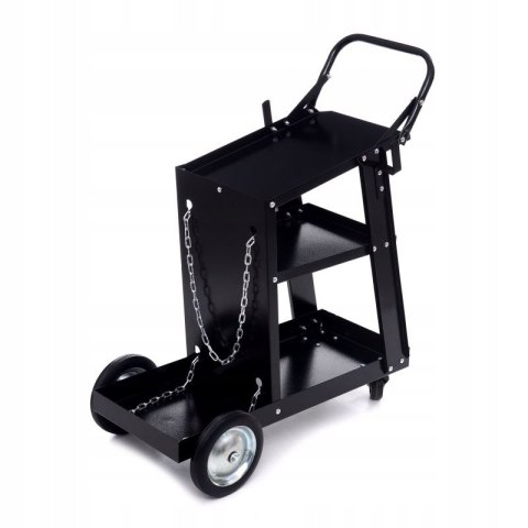 WÓZEK SPAWALNICZY WARSZTATOWY NA KÓŁKACH 75KG PÓŁKA NA BUTLE KD373