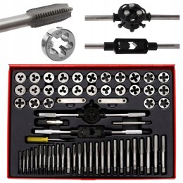 ZESTAW GWINTOWNIKI NARZYNKI M3-M12 60 ELEMENTÓW W WALIZCE KRAFT&DELE