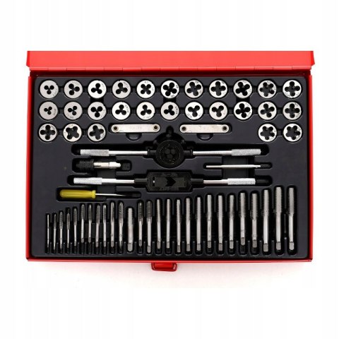 ZESTAW GWINTOWNIKI NARZYNKI M3-M12 60 ELEMENTÓW W WALIZCE KRAFT&DELE