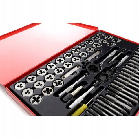 ZESTAW GWINTOWNIKI NARZYNKI M3-M12 60 ELEMENTÓW W WALIZCE KRAFT&DELE