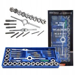 ZESTAW GWINTOWNIKÓW I NARZYNEK M3-M12 40 EL NARZYNKI GWINTOWNIKI KD10289