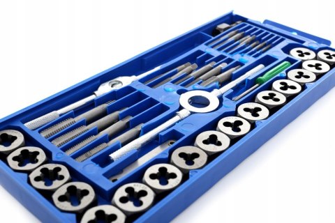 ZESTAW GWINTOWNIKÓW I NARZYNEK M3-M12 40 EL NARZYNKI GWINTOWNIKI KD10289