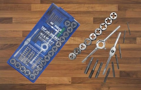 ZESTAW GWINTOWNIKÓW I NARZYNEK M3-M12 40 EL NARZYNKI GWINTOWNIKI KD10289