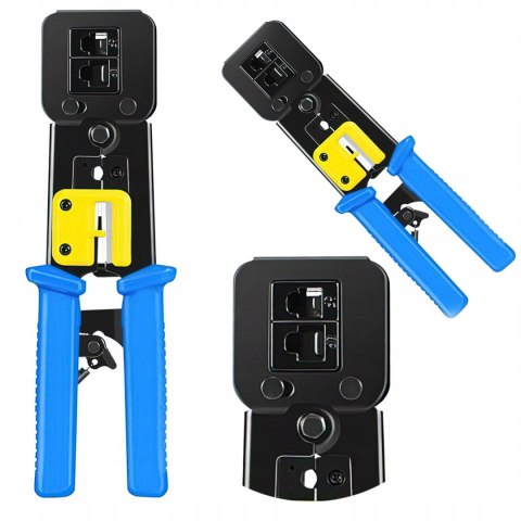 Zaciskarka Przelotowa Przelotowych Wtyków Modularnych RJ45 8 Biegunów