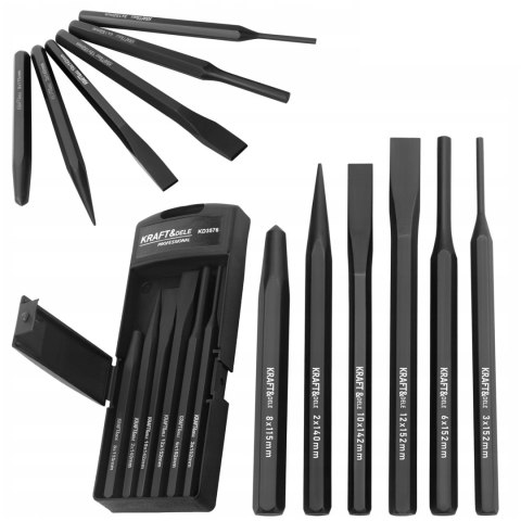 Zestaw Wybijaków Przecinaków Punktaków CR-V 6 Sztuk Kraft&Dele