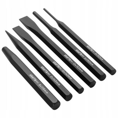 Zestaw Wybijaków Przecinaków Punktaków CR-V 6 Sztuk Kraft&Dele