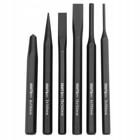 Zestaw Wybijaków Przecinaków Punktaków CR-V 6 Sztuk Kraft&Dele