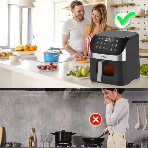 FRYTKOWNICA FRYTOWNICA BEZTŁUSZCZOWA AIRFRYER DUŻA 10 PROGRAMÓW 6L KD4108