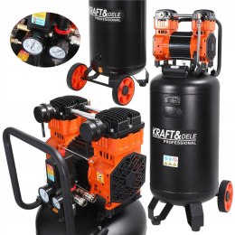 Kompresor Bezolejowy Pionowy Kraft&Dele 10 Bar 100L 3000W 2850 RPM