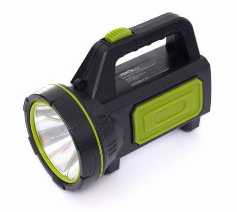 Latarka Boczna Reflektor Szperacz Bateria USB Kraft&Dele 1200 lm LED T6 10W