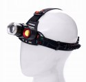 Latarka Czołowa Zoom 2000X Led T6 Cree 4 Tryby Czołówka Bateria Kraft&Dele