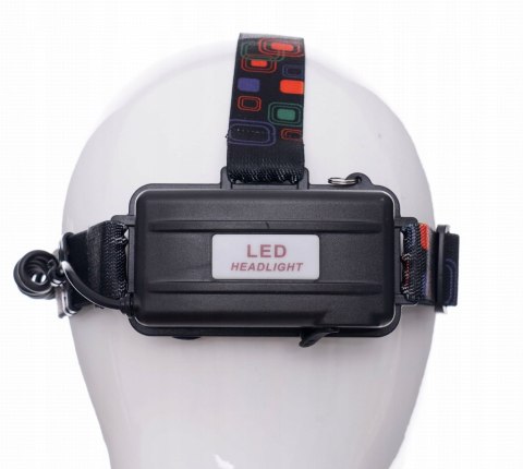Latarka Czołowa Zoom 2000X Led T6 Cree 4 Tryby Czołówka Bateria Kraft&Dele