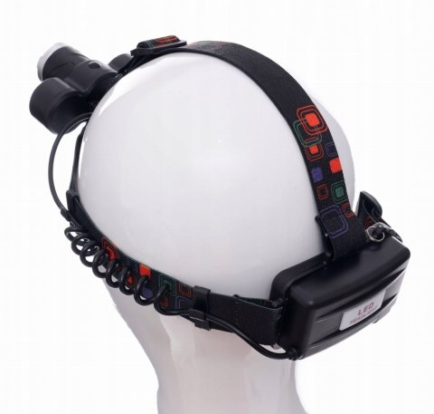 Latarka Czołowa Zoom 2000X Led T6 Cree 4 Tryby Czołówka Bateria Kraft&Dele