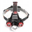 Latarka Czołowa Zoom 2000X Led T6 Cree 4 Tryby Czołówka Bateria Kraft&Dele